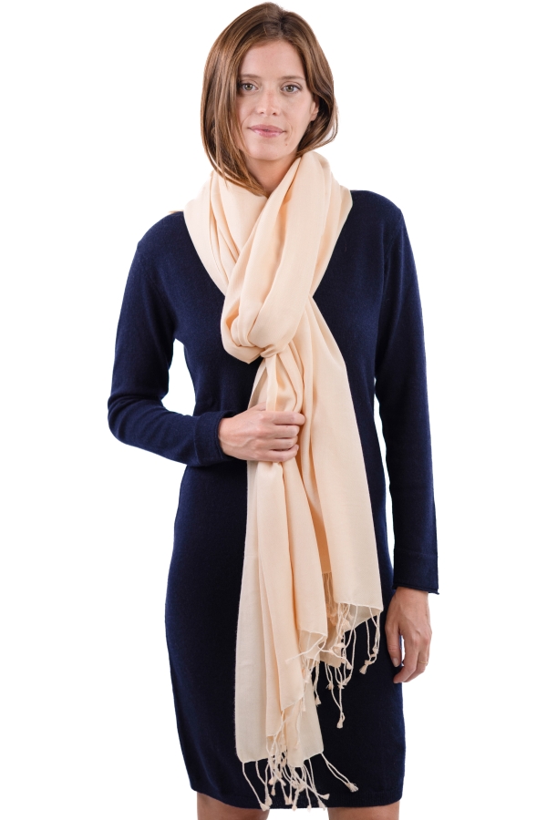 Cashmere & Silk accessories shawls adele champagne 280x100cm